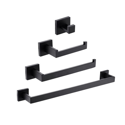 Skorter | 7-piece bathroom accessory set made of stainless steel with paper holder/robe hook/towel ring bar