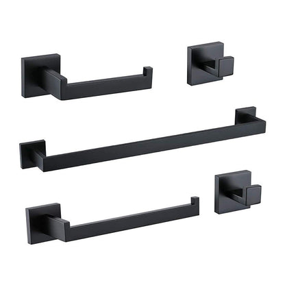 Skorter | 7-piece bathroom accessory set made of stainless steel with paper holder/robe hook/towel ring bar