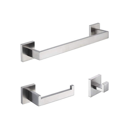 Skorter | 7-piece bathroom accessory set made of stainless steel with paper holder/robe hook/towel ring bar