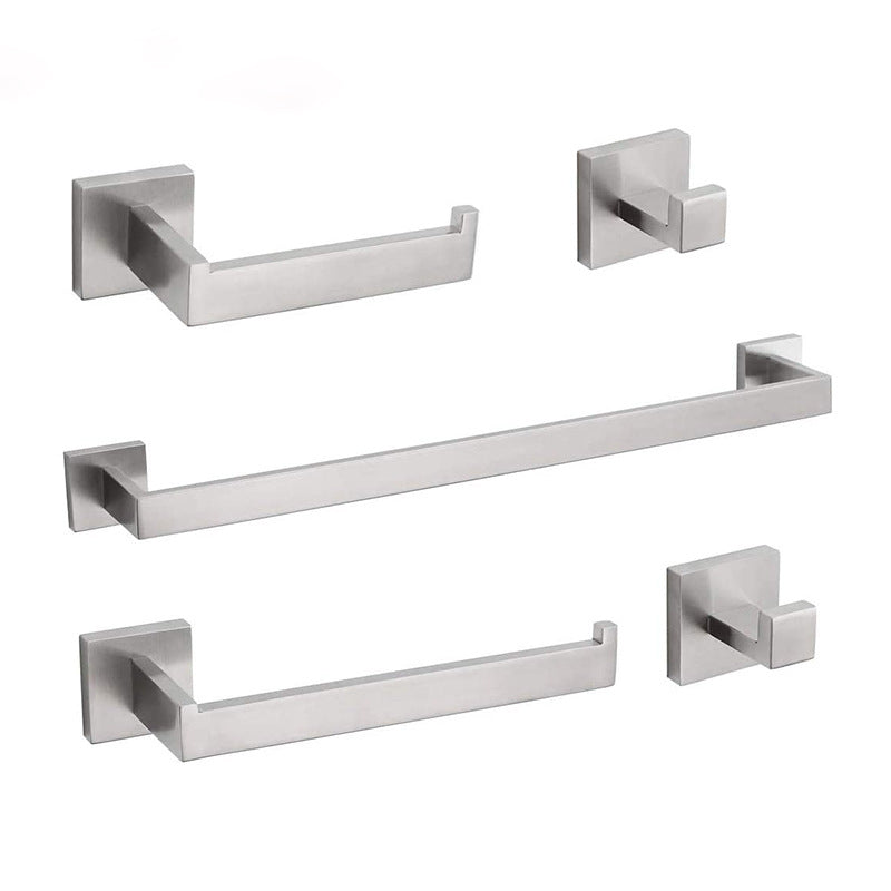 Skorter | 7-piece bathroom accessory set made of stainless steel with paper holder/robe hook/towel ring bar