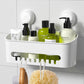Skørter | Shower caddy, Waterproof shower caddy with suction cup, no drilling, removable shower shelf, heavy-duty, holds up to 22 pounds