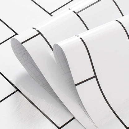 Skorter | 23" X 196" PVC Peel and Stick Wallpaper Kitchen and Bathroom Waterproof Wallpaper