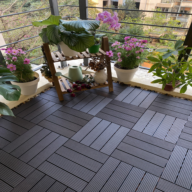 Skorter | Composite deck tile Solid Color Waterproof Patio Floor Tile