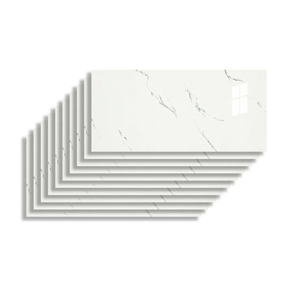 Skorter | 10 Pack 12" X 23" PVC rectangular Peel & Stick field tile kitchen and bathroom back paneling
