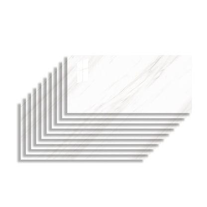 Skorter | 10 Pack 12" X 23" PVC rectangular Peel & Stick field tile kitchen and bathroom back paneling