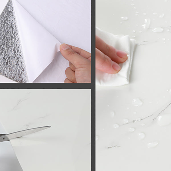 Skorter | 10 Pack 12" X 23" PVC rectangular Peel & Stick field tile kitchen and bathroom back paneling