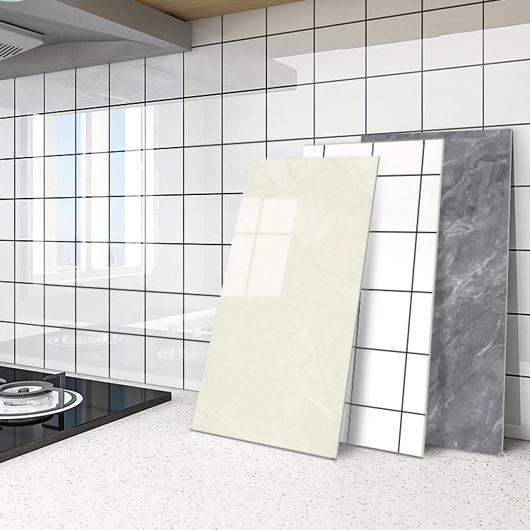 Skorter | 5 Pack 12" X 23" PVC Peel & Stick Subway Tiles Rectangular Kitchen and Bathroom Backsplash