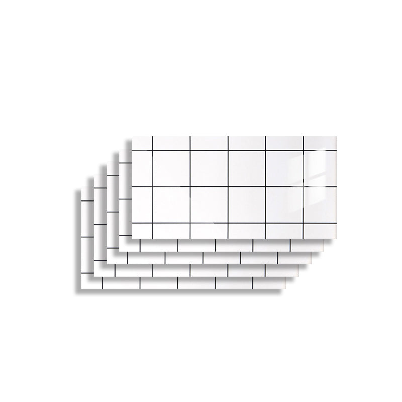 Skorter | 5 Pack 12" X 23" PVC Peel & Stick Subway Tiles Rectangular Kitchen and Bathroom Backsplash