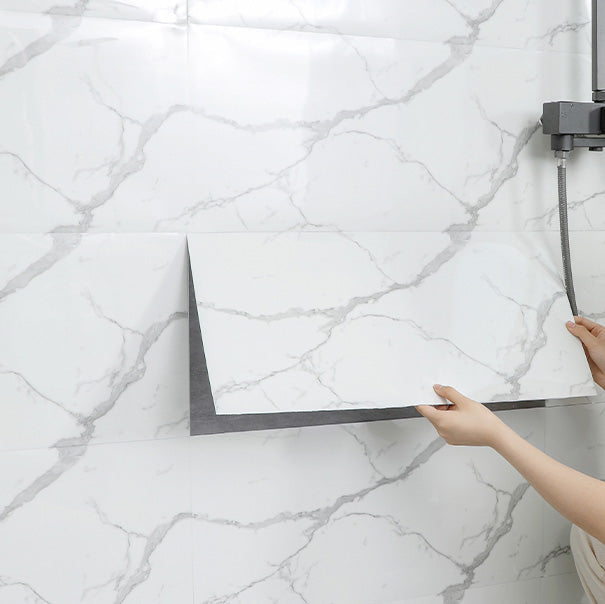 Skorter | 10 Pack PVC Rectangular Peel & Stick Subway Tile Kitchen and Bathroom