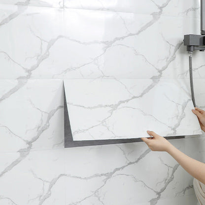 Skorter | 10 Pack PVC Rectangular Peel & Stick Subway Tile Kitchen and Bathroom