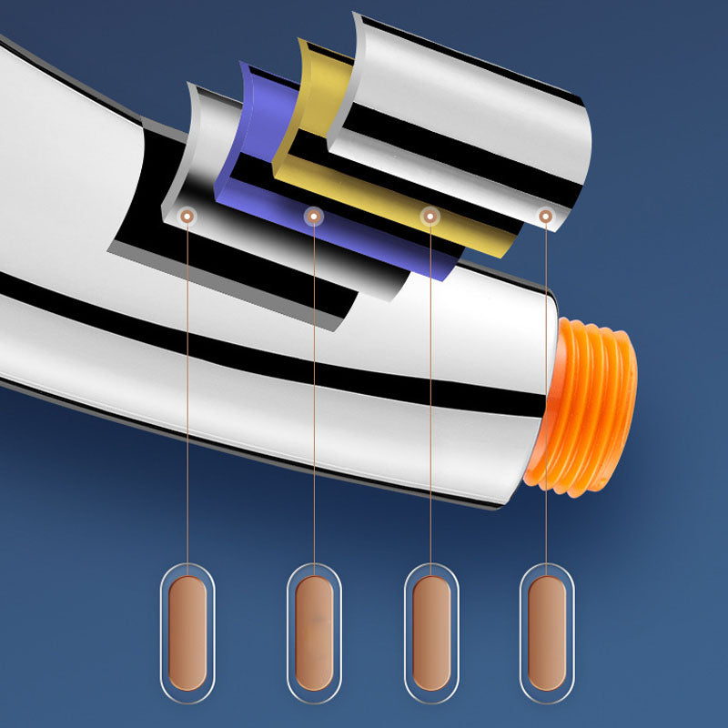 Skorter | Traditional handheld shower head metal hand shower with square shape