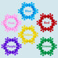 Skørter | 100 Pieces Building Plates Set - Multicolored Interlocking Building Blocks