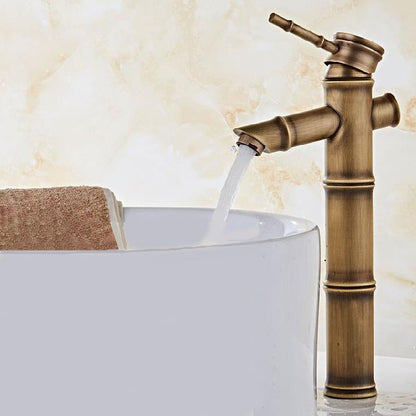 Skorter | Brass Country Basin Faucet Single Hole Sink Faucet for Bathroom
