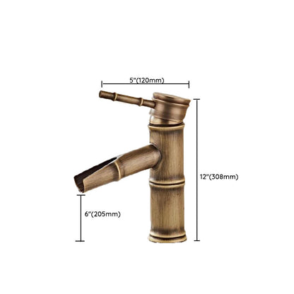 Skorter | Brass Country Basin Faucet Single Hole Sink Faucet for Bathroom