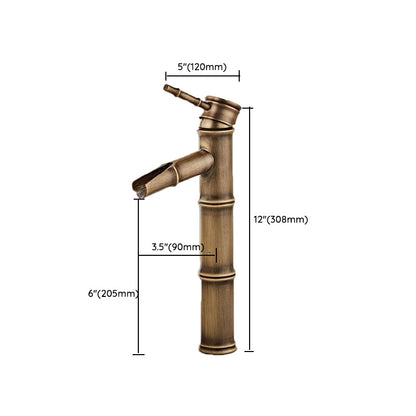 Skorter | Brass Country Basin Faucet Single Hole Sink Faucet for Bathroom