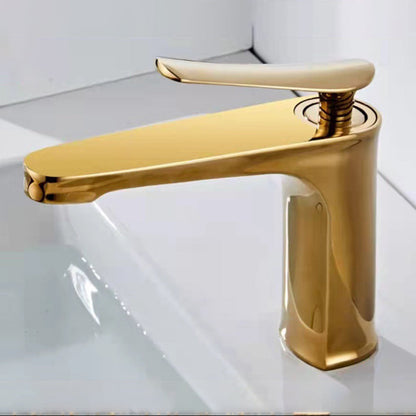 Skorter | 1 Handle Full Copper Bathroom Sink Faucet Nordic Modern Vanity Faucet with Drain