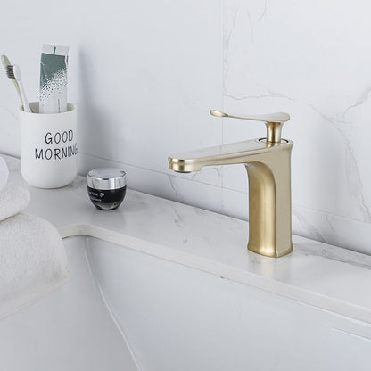 Skorter | 1 Handle Full Copper Bathroom Sink Faucet Nordic Modern Vanity Faucet with Drain