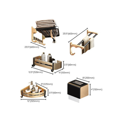 Skorter | 7-piece traditional bathroom accessory set aluminum bathroom accessory set