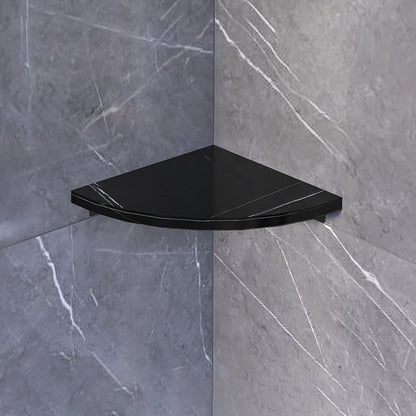 Skorter | 3-piece modern bathroom accessory set marble and metal bathroom shelf