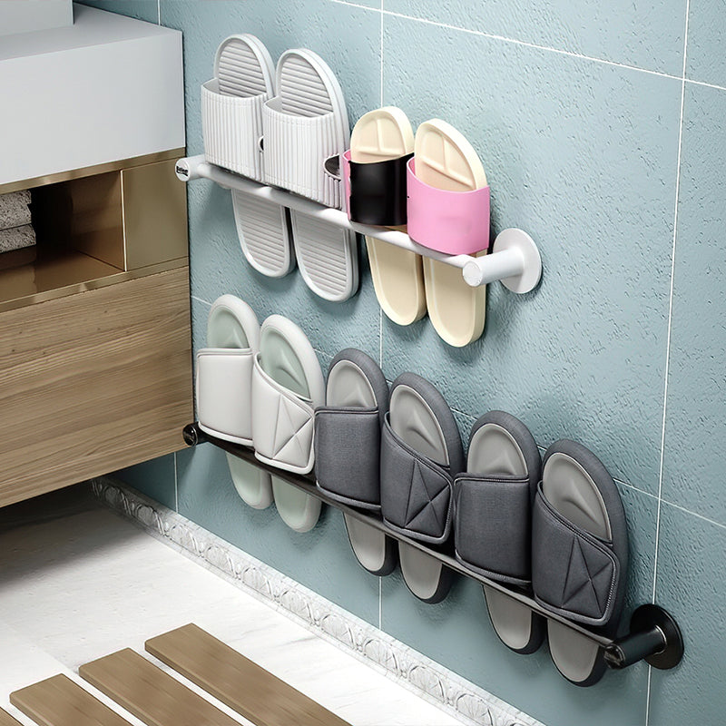 Skorter | 2-piece modern bathroom accessory set metal slipper rack/towel bar