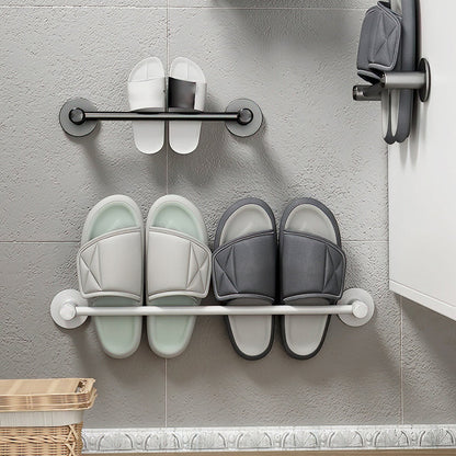 Skorter | 2-piece modern bathroom accessory set metal slipper rack/towel bar