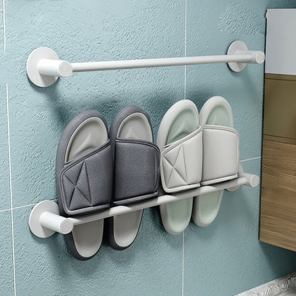 Skorter | 2-piece modern bathroom accessory set metal slipper rack/towel bar