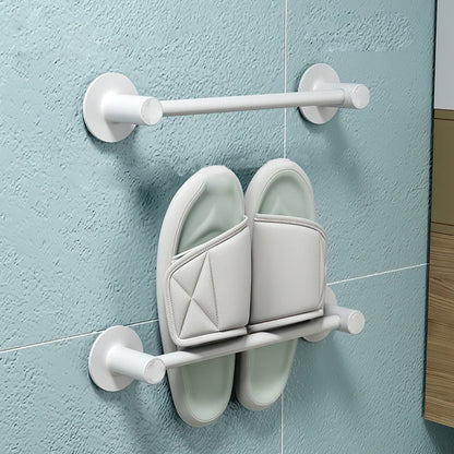 Skorter | 2-piece modern bathroom accessory set metal slipper rack/towel bar