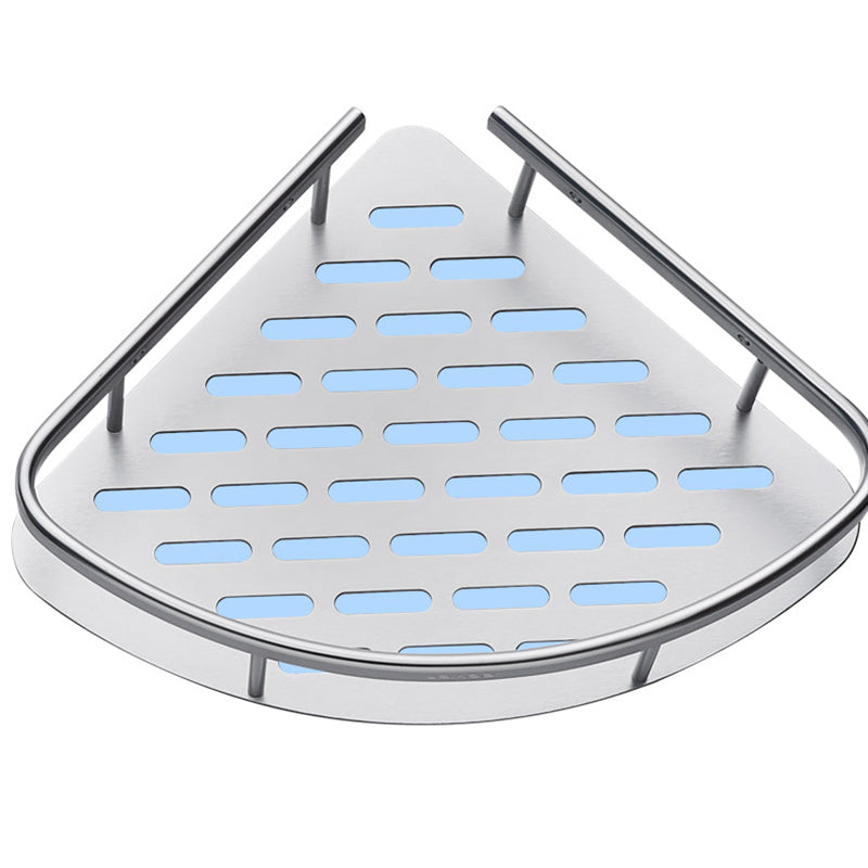 Skorter | 3-piece modern bathroom accessory set aluminum bath shelf in silver