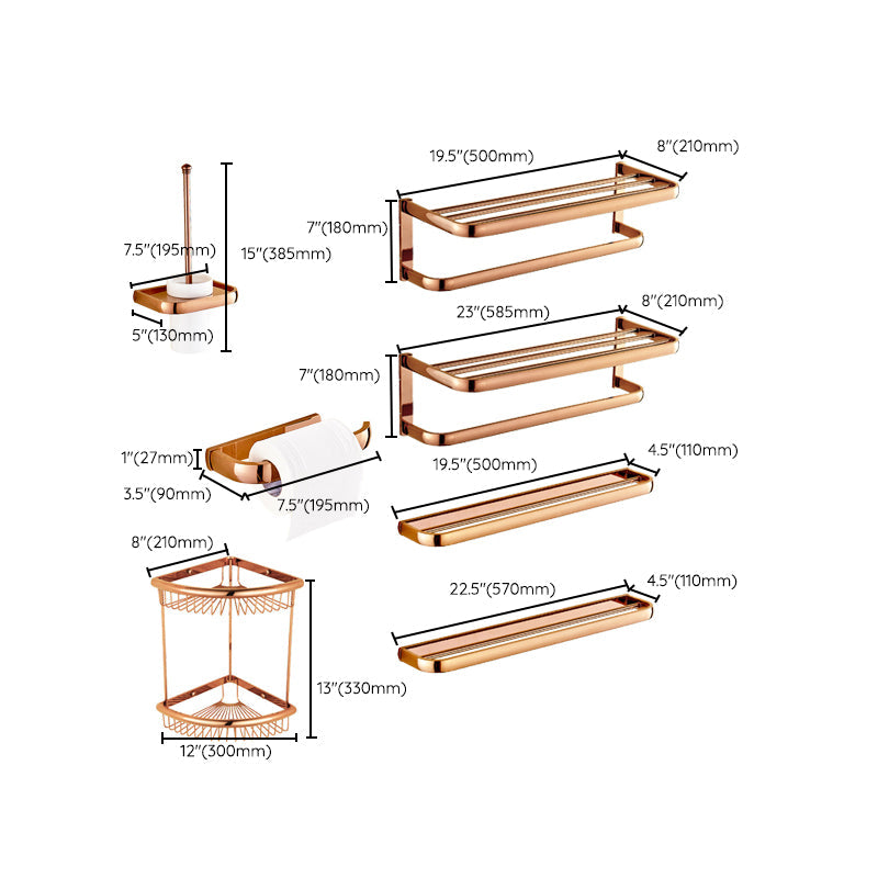 Skorter | 5-piece Vintage Bathroom Accessory Set Brass Fittings Set