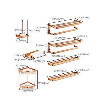 Skorter | 5-piece Vintage Bathroom Accessory Set Brass Fittings Set