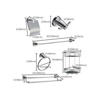 Skorter | Chrome Traditional Bathroom Accessory Set Stainless Steel Bathroom Set