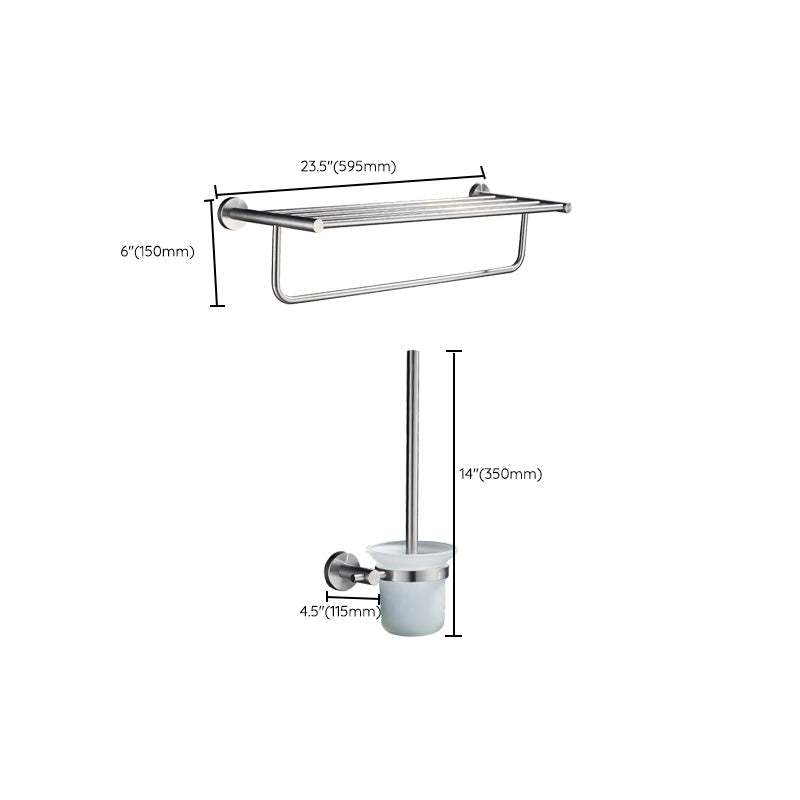 Skorter | Chrome Traditional Bathroom Accessories Set Stainless Steel Bathroom Set