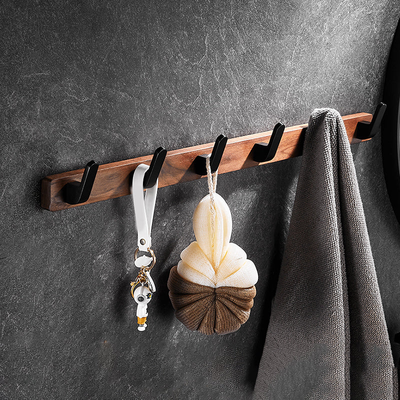 Skorter | 7-piece bathroom accessory set wood and metal bathroom accessory hardware set