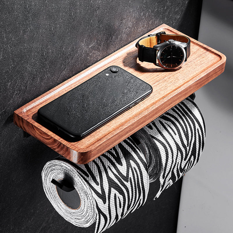 Skorter | 7-piece bathroom accessory set wood and metal bathroom accessory hardware set