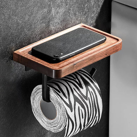 Skorter | 7-piece bathroom accessory set wood and metal bathroom accessory hardware set