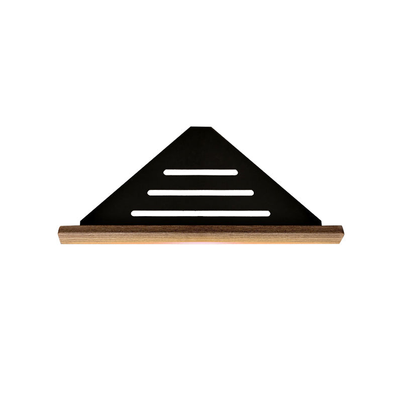 Skorter | 7-piece bathroom accessory set metal bath set with wood accents