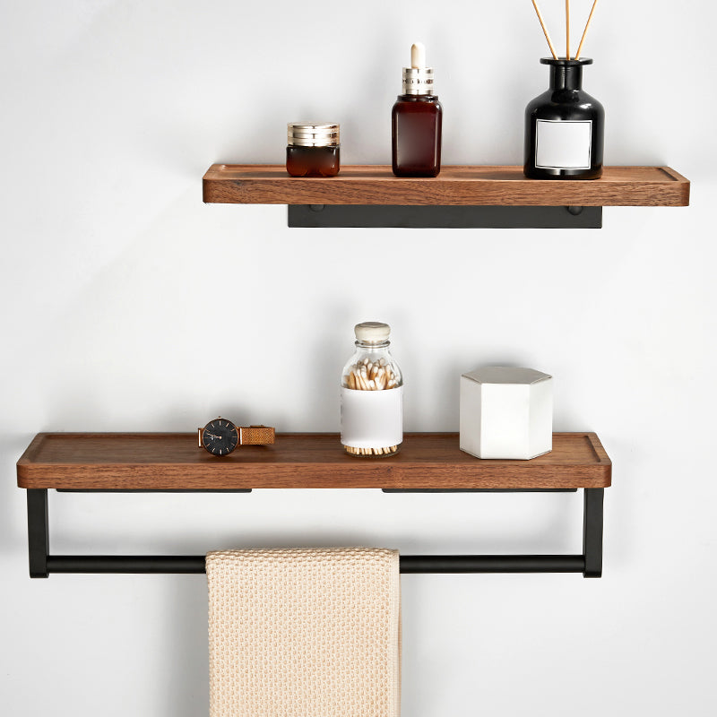 Skorter | 7-piece toilet accessory set made of solid wood and metal