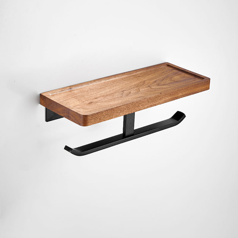 Skorter | 7-piece toilet accessory set made of solid wood and metal