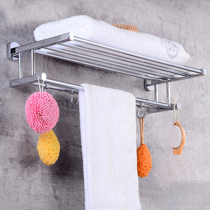Skorter | Contemporary Bathroom Accessories Hardware Set made of silver metal