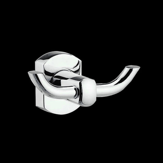 Skorter | Contemporary Bathroom Accessories Hardware Set made of silver metal