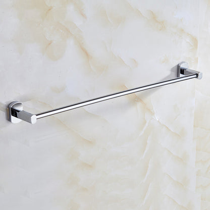 Skorter | Contemporary Bathroom Accessories Hardware Set made of silver metal