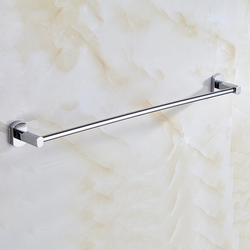 Skorter | Contemporary Bathroom Accessories Hardware Set in Silver Metal