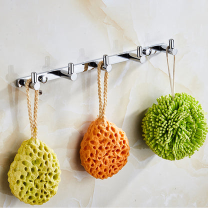 Skorter | Contemporary Bathroom Accessories Hardware Set in Silver Metal