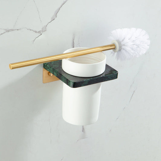 Skorter | Brass Bathroom Accessory Set Marble Bathroom Accessory Set for Home