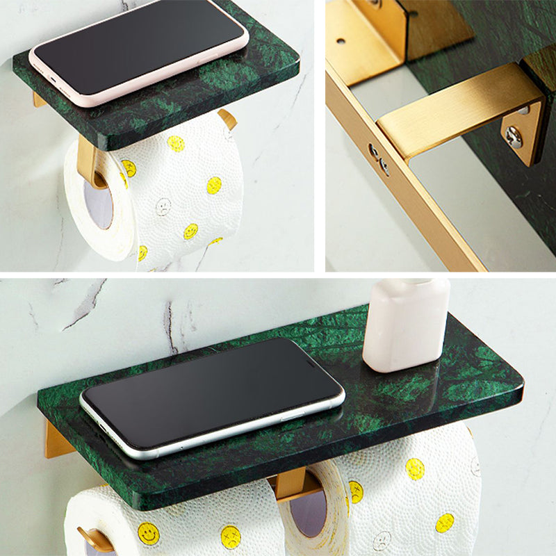 Skorter | Brass Bathroom Accessory Set Marble Bathroom Accessory Set for Home