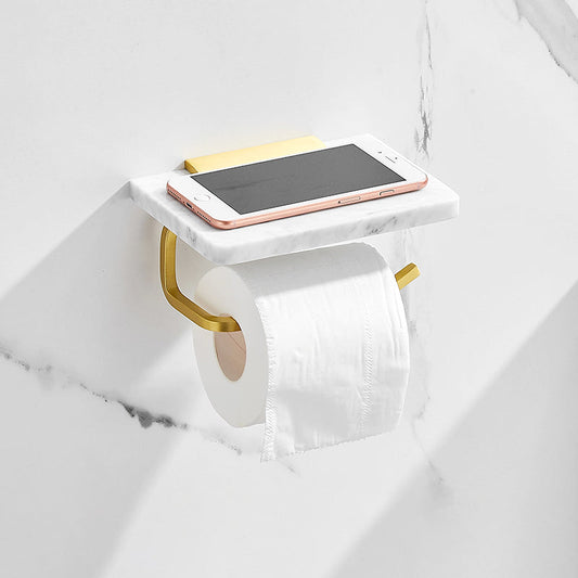 Skorter | 7-piece bathroom accessory set marble and metal bathroom hardware