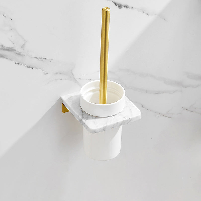 Skorter | 7-piece bathroom accessory set marble and metal bathroom hardware