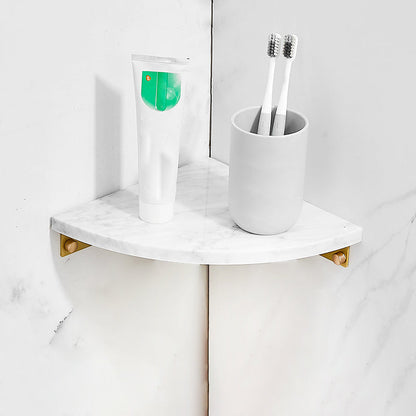 Skorter | 7-piece bathroom accessory set marble and metal bathroom hardware
