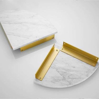 Skorter | 7-piece bathroom accessory set marble and metal bathroom hardware