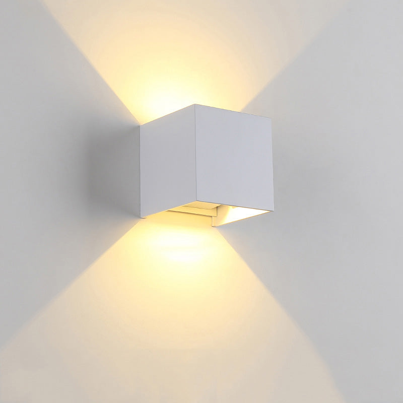 Skorter | LED Outdoor Up Down Wall Light | Waterproof Metal Fixture for Patio. Garden & Entryway Illumination